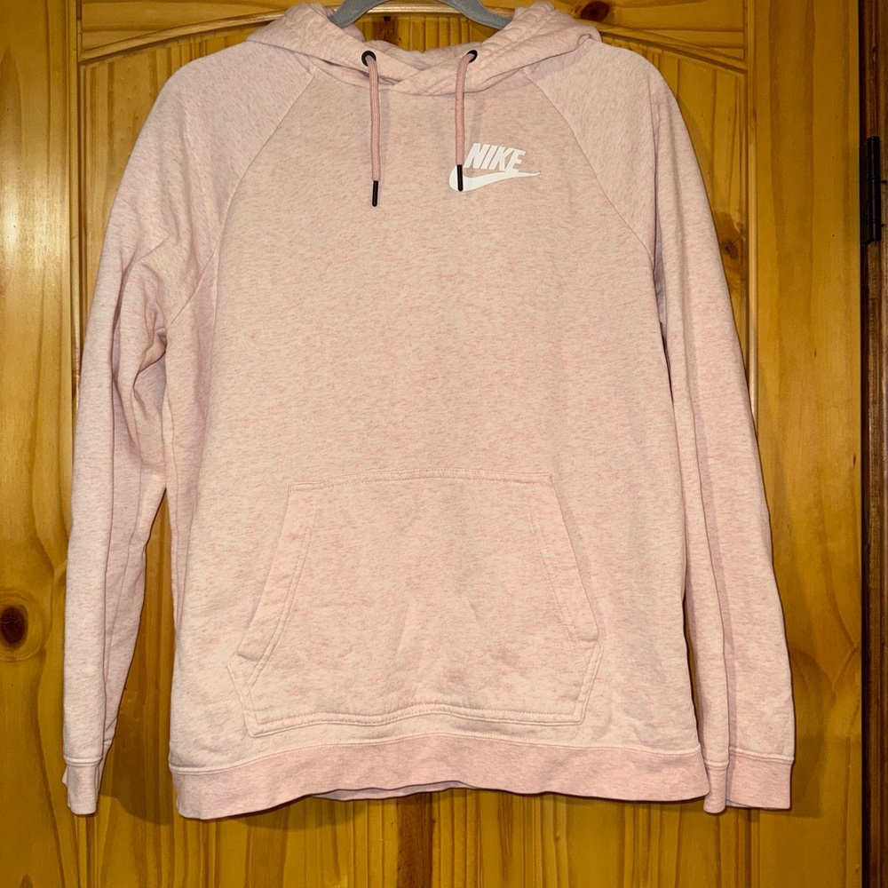 Nike Light Pink Hoodie with Logo